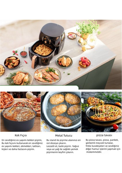 7 Inç 13 Adet Fritöz Aksesuarları Kumtel, Philips, Xiaomi, Yui ile Uyumludur (Yurt Dışından)