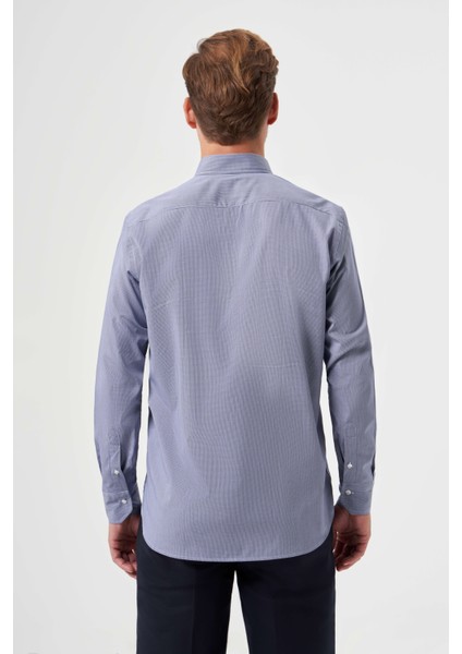 ❤️ Regular Fit Lacivert Spor Erkek Gömlek GM23K232029_D39 fiyatları
