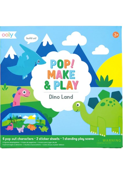 Ooly Pop! Make & Play Açılabilir Oyun Seti - Dino Land