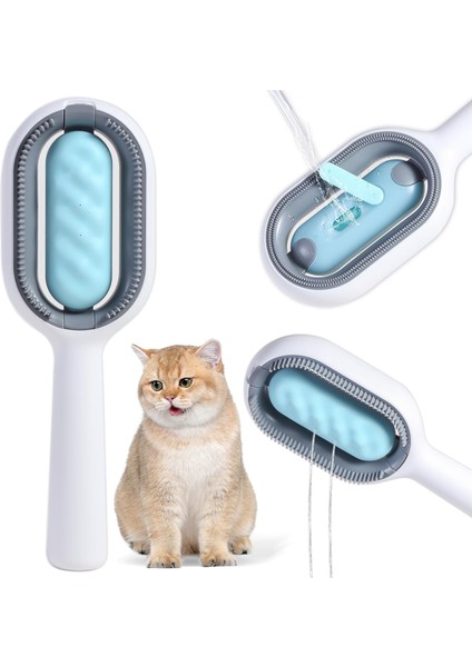 Sulu Kedi Saç Fırçası, 2'Si 1 Arada Temizleme Fırçası Kedi, Kediler Için Yapışkan Fırça (Yurt Dışından)