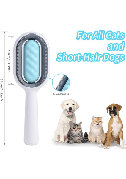 Sulu Kedi Saç Fırçası, 2'Si 1 Arada Temizleme Fırçası Kedi, Kediler Için Yapışkan Fırça (Yurt Dışından) indirimleri