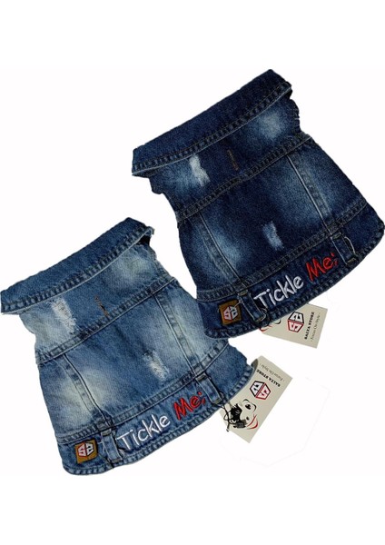 Tickle Me; Jeans Yazlık Köpek Kot Ceket Küçük Irklar TCK-103 modelleri