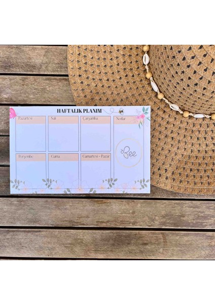 Pembe Renkli Haftalık Planlayıcı To Do List