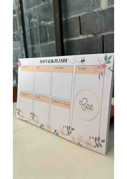 Pembe Renkli Haftalık Planlayıcı To Do List