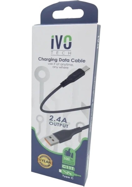 Type C Hızlı Şarj Kablosu Ivotech