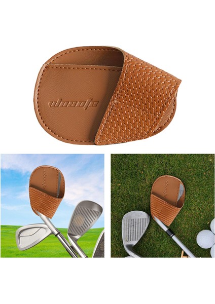 Golf Oynamak Için Golf Demir Kulübü Kafa Kapakları Golf Spor Aksesuarları Seyahat Kahverengi (Yurt Dışından) fiyatları