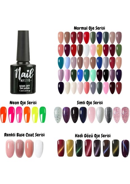 Nail Master 77 Renk Kalıcı Oje Seti 7,3 ml