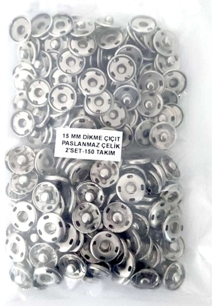 15 mm Elde Dikme Çıtçıt - 150 Takım
