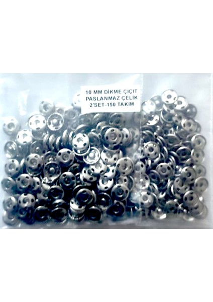 10 mm Elde Dikme Çıtçıt - 150 Takım