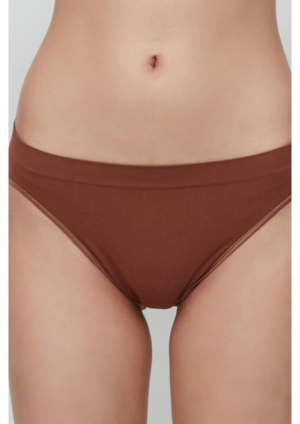 C13001 Dikişsiz Slip Külot Kahverengi fırsatları