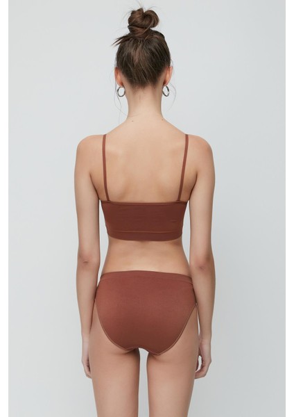 C13001 Dikişsiz Slip Külot Kahverengi indirimleri