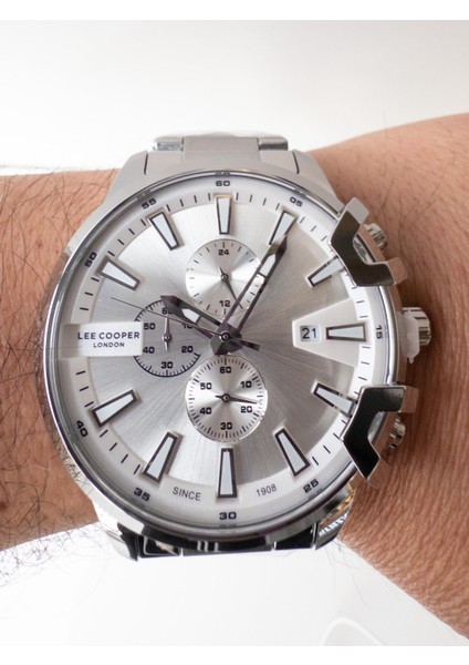43 mm Sports Çelik Dual Time Takvimli Erkek Kol Saati