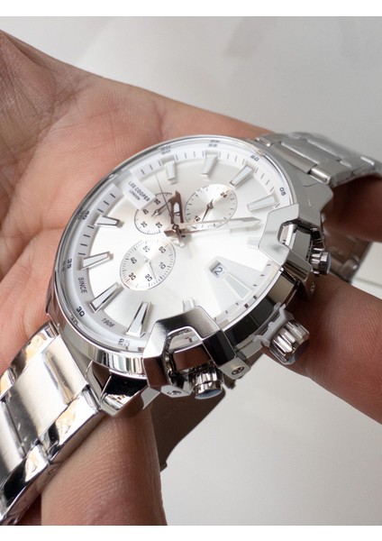 43 mm Sports Çelik Dual Time Takvimli Erkek Kol Saati