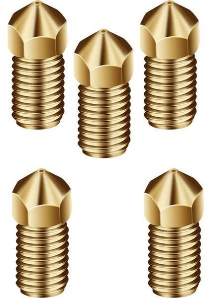 Ankermake D Yazıcı Için Ed3 Mk8 Isıtma Blokları Için 5 Adet Pirinç Nozul (Yurt Dışından) indirimleri