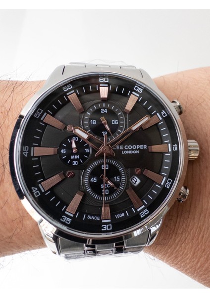 43 mm Dual Time Çelik Erkek Kol Saati