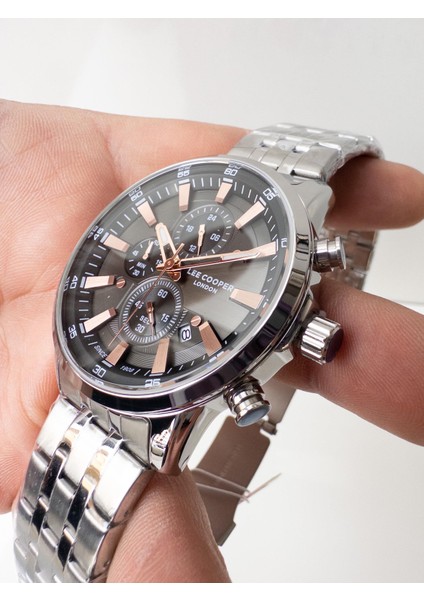 43 mm Dual Time Çelik Erkek Kol Saati fiyatları