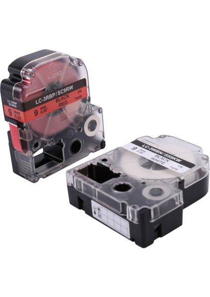 5 Adet 9mm Etiket Makinesi Bant Makinesi Siyah Beyaz/kırmızı/mavi/sarı/yeşil (Yurt Dışından) fiyatları