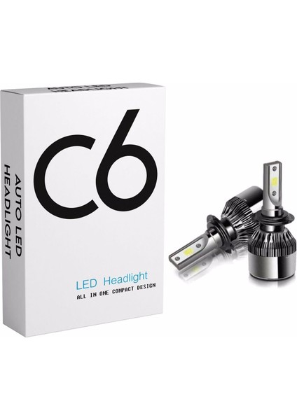 LED Xenon H27 LED Xenon 55 Watt 11000LM 6500K Beyaz Renk Takım