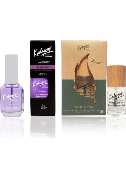 Oje Kurutucu Sprey - Kalyon Bitkisel Kuruluk Önleyici Tırnak Bakım Yağı 11 ml