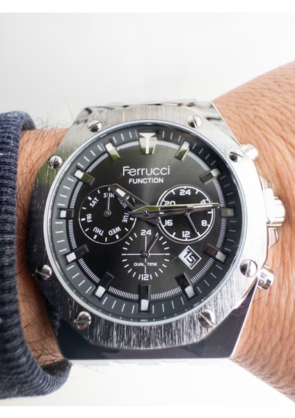 Dual Time Lı Çelik Erkek Kol Saati