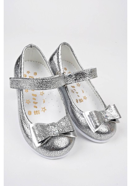Açık Gümüş Çatlak Kız Bebe Ayakkabı modelleri