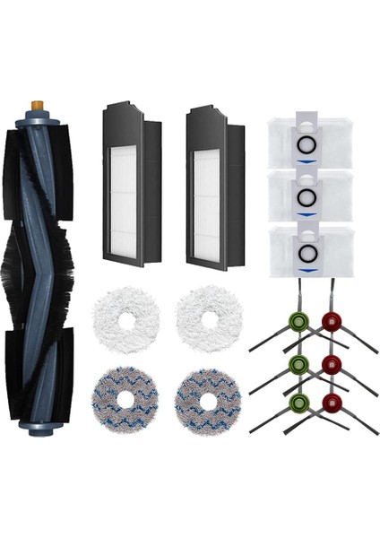 Ana Fırça Yan Fırçaları Dahil X1 Omni / X1 Turbo Robot Süpürge Için Yedek Aksesuar Seti (Yurt Dışından) fiyatları