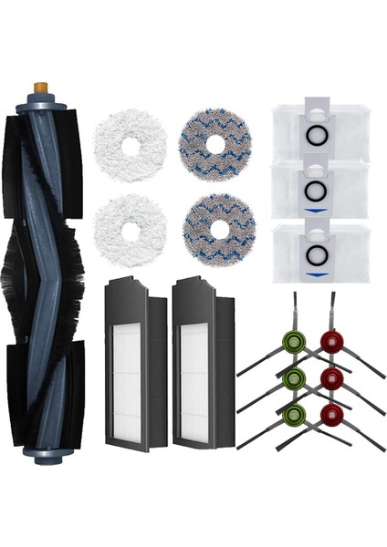Ana Fırça Yan Fırçaları Dahil X1 Omni / X1 Turbo Robot Süpürge Için Yedek Aksesuar Seti (Yurt Dışından) modelleri