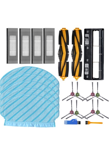 Deebot Ozmo 920 950 T5 Elektrikli Süpürge Aksesuarları Filtre Ana Fırça Kapağı Yan Fırça Paspas Bezi Yedek Parça (Yurt Dışından)