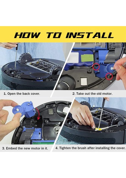 500/600/700/800/900 I3 I7 Serisi Için Yan Fırça Motor Modülü, Elektrikli Süpürge Yedek Aksesuarı (Yurt Dışından) indirimleri