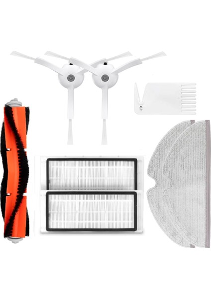 8 Adet SDJQR01RR 1 S/S50 S55 T6 T7 P50 Elektrikli Süpürge Ana Yan Fırça Filtre Paspas Bezi Aksesuarları Kiti (Yurt Dışından)