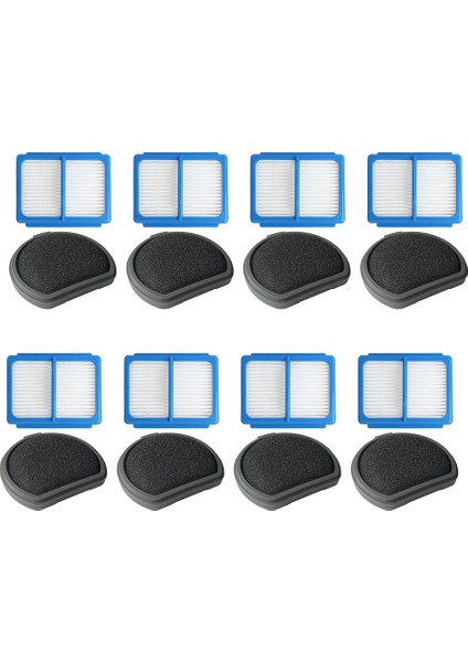 8 Takım Ön Filtre Arka Filtre Pamuk Yedek Parçalar Elektrikli Süpürge Için QX9-1-50IB Askqx9 Yedek Parça (Yurt Dışından)