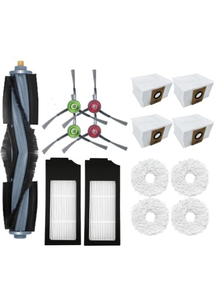 Deebot X1 Omni Turbo Ana Fırça Hepa Filtre Paspas Temizlik Bezi Toz Torbası Elektrikli Süpürge Aksesuarları (Yurt Dışından)