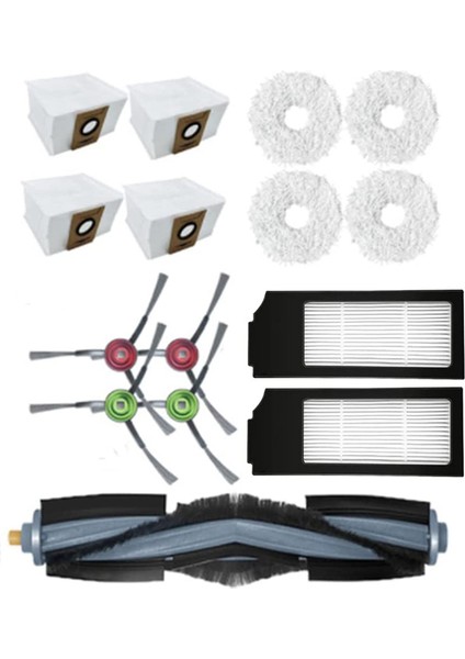 Deebot X1 Omni Turbo Ana Fırça Hepa Filtre Paspas Temizlik Bezi Toz Torbası Elektrikli Süpürge Aksesuarları (Yurt Dışından)