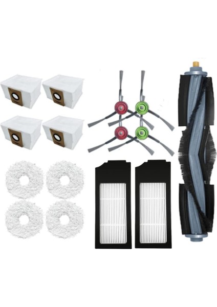 Deebot X1 Omni Turbo Ana Fırça Hepa Filtre Paspas Temizlik Bezi Toz Torbası Elektrikli Süpürge Aksesuarları (Yurt Dışından)
