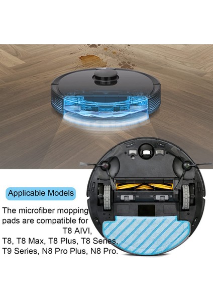 Deebot Ozmo T8 T8 Max N8 Serisi Robotik Süpürge Için Yedek Paspas Bezleri (Yurt Dışından) modelleri