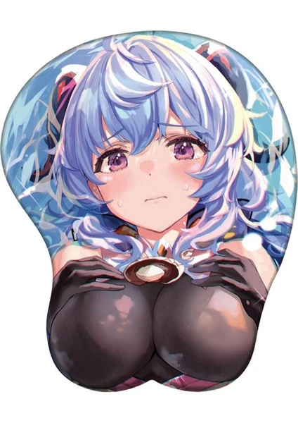 Happy World Shopping Genshin Etki 3D Silikon Mousepad Raiden Shogun Yae Miko Kokomi Bilek Desteği Mouse Pad Anime Oyunu Bilek Dinlenme Fare Mat (Yurt Dışından)