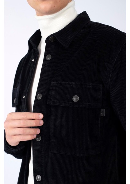 Karelas Erkek Dokuma U.kol Gömlek Siyah fırsatları