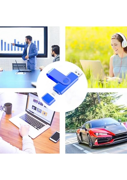 Whitetypec Gönder 64GB Pendrive 128GB Tip C Adaptör 64GB USB Stick 32GB 16GB 8gb 4gb Android Için Yüksek Hızlı USB Flash Sürücü Mikro/pc/araba/tv (Yurt Dışından)