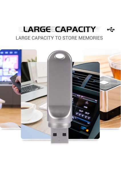 Gümüş 8gb Jaster Mikrofon USB 3.0 Flash Sürücüler 128GB Mini Metal Bellek Çubuğu 64GB Altın Kalem Sürücüsü 32GB Yaratıcı Hediye Gümüş Pendrive 8g (Yurt Dışından) fırsatları