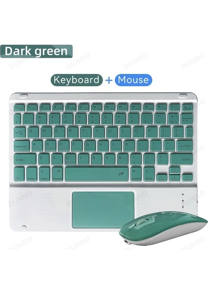 Koyu Yeşil 2 Touchpad Kablosuz Klavye iPad Samsung Xiaomi Huawei Lenovo Teclado Ios Android Windows Bluetooth Klavye ve Fare Için (Yurt Dışından)