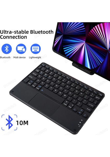 Koyu Yeşil 2 Touchpad Kablosuz Klavye iPad Samsung Xiaomi Huawei Lenovo Teclado Ios Android Windows Bluetooth Klavye ve Fare Için (Yurt Dışından)