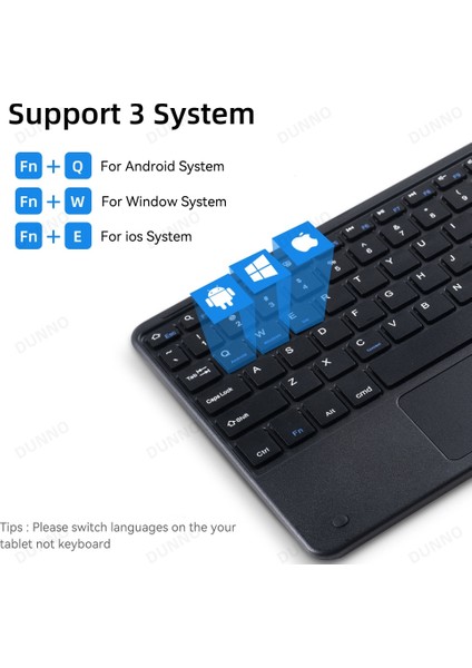 Koyu Yeşil 2 Touchpad Kablosuz Klavye iPad Samsung Xiaomi Huawei Lenovo Teclado Ios Android Windows Bluetooth Klavye ve Fare Için (Yurt Dışından)