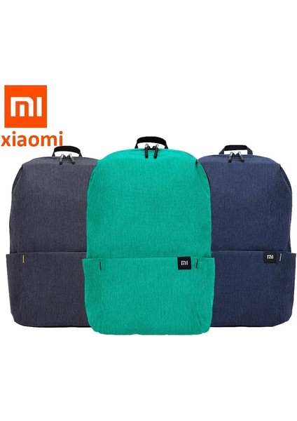 Koyu Mavi Xiaomi 10L Sırt Çantası Tablet Klavye Çantası Su Geçirmez Renkli Eğlence Sporları Küçük Göğüs Paketi Çanta Erkek Kadın Çocuk Sırt Çantası (Yurt Dışından)