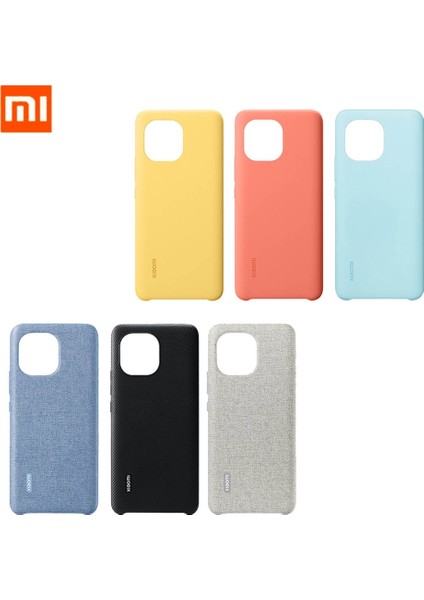 Sarı Orijinal Xiaomi Mi 11 Kılıf Deri + Pc / Silikon Arka Kapak (Yurt Dışından)
