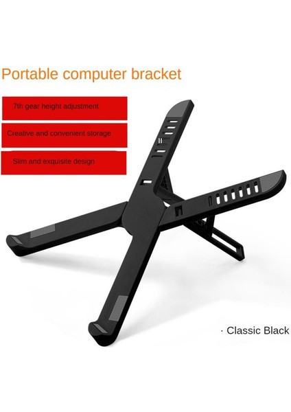 Siyah Evrensel Dizüstü Bilgisayar Standı Ayarlanabilir Dizüstü Tutucu Macbook Için Kaymaz Katlanabilir Soğutma Taban Braketi Dizüstü Bilgisayar/tablet/telefon Yeni (Yurt Dışından)