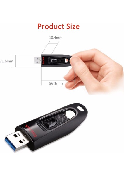 64 GB Orijinal Sandisk CZ48 USB Flash Sürücü 256 GB 128 GB 64 GB 32 GB 16 GB U Disk USB Anahtar 3.0 100 Mb/s Kalem Sürücüler Sopa Flash Sürücü Orijinal (Yurt Dışından) fiyatları