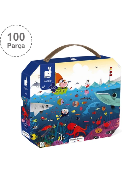 100 Parça Çantalı Puzzle - Sualtı Dünyası