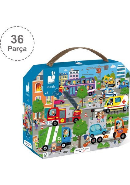 36 Parça Çantalı Puzzle - Şehir