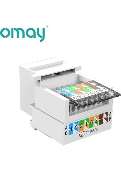 CAT5E Korumasız 10 Adet CAT5E/6/6A/7/8 Utp Ağ Modülü Aletsiz RJ45 Korumalı Keystone Korumasız Bağlantı Kablosu Çoğaltıcı Adaptörü Amp Içın Sıcak (Yurt Dışından)