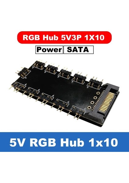 5V Rgb 1X10-PCB 12V 4P-50CM 12V 4pin Rgb Aura 5V 3 Pin Argb Rgbw Kablo Ayırıcı Hub Kılıfı, Bant Uzatma Kablosu Adaptörü LED Şerit Işık Pc Rgb Fan Soğutucu (Yurt Dışından)